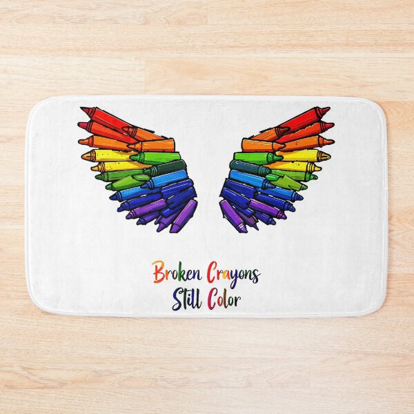Item preview, Rainbow Crayon Wings – Broken Crayons Still Color Motivational  designed and sold by pixelated_echoes.