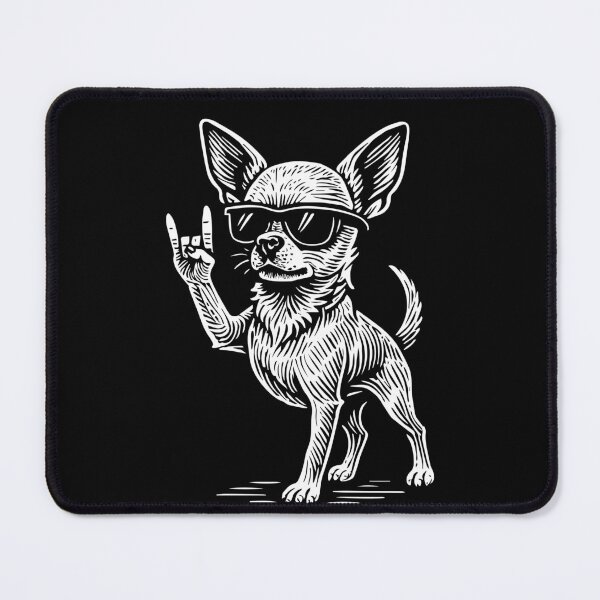Item preview, Chihuahua Rock Music Metal Vibes Funny dog Heavy designed and sold by LuminOrb.