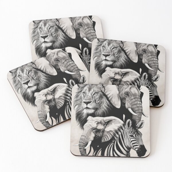 Item preview, Lion, Zebra, Elephants African animals designed and sold by Outlet Raloel.