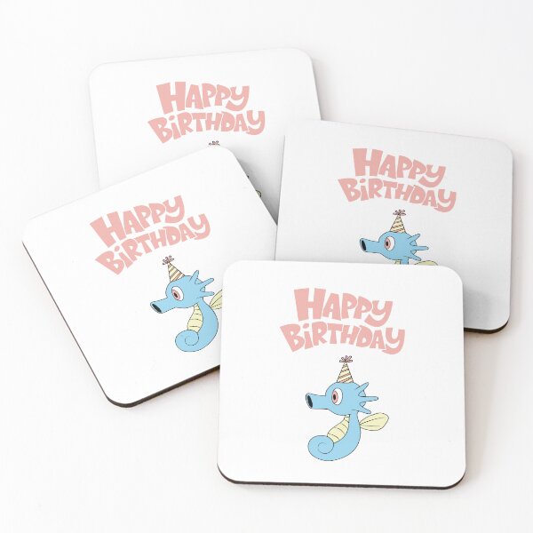 Item preview, Horsea Happy Birthday designed and sold by kyravreeland.