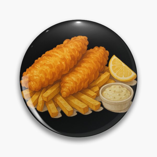 Item preview, Illustration of fish and chips designed and sold by optimusprime39.