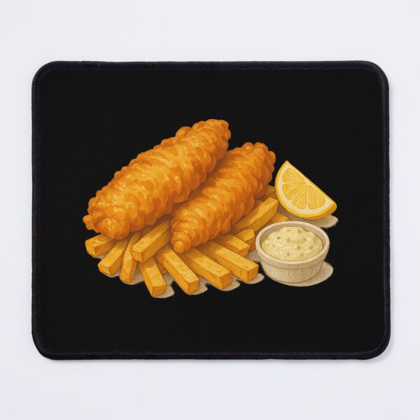 Item preview, Illustration of fish and chips designed and sold by optimusprime39.