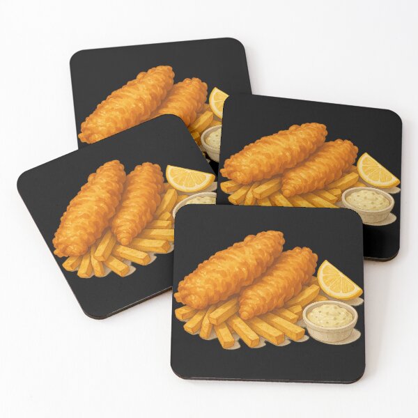 Item preview, Illustration of fish and chips designed and sold by optimusprime39.