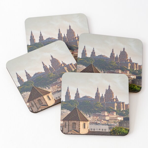 Item preview, National Art Museum of Catalonia, Barcelona at sunset designed and sold by bailey-cooper.