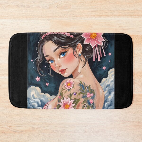 Item preview, Enchanting Blue-Eyed Beauty: Floral Elegance designed and sold by Skyla007.