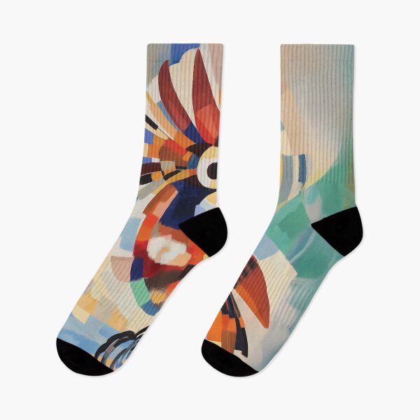 Item preview, Vibrant Abstract Hoopoe Bird design with Colorful Geometric Shapes designed and sold by HEMRO.