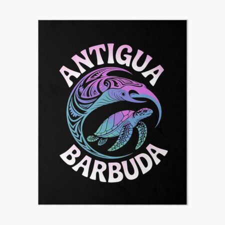 Vista previa del artículo con la obra «Tortuga marina tropical de estilo tribal de Antigua y Barbuda», diseñado y vendido por metanof.