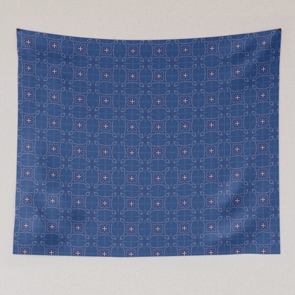 Item preview, Blue Seamless Fabric Patterns designed and sold by iSaRinRaDa.