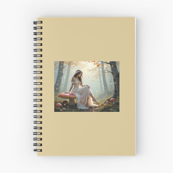 Item preview, Chica sentada en una seta en un bosque designed and sold by MOMENTOS Y MAS .