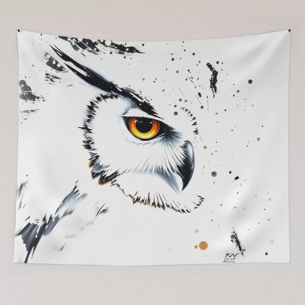 Item preview, White & black owl designed and sold by nataliakuruch.