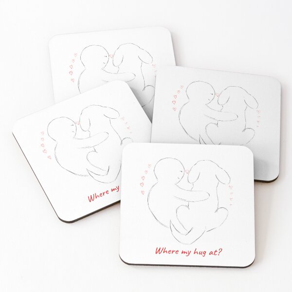 Item preview, Where My Hug At? Cute Dog Hug Sketch designed and sold by ARS ORBA .