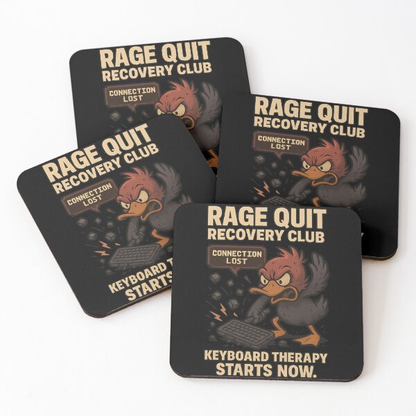 Item preview, Rage Quit Recovery Club – Funny Gamer Duck Keyboard Smash Shirt designed and sold by TeeTimeTreasure.