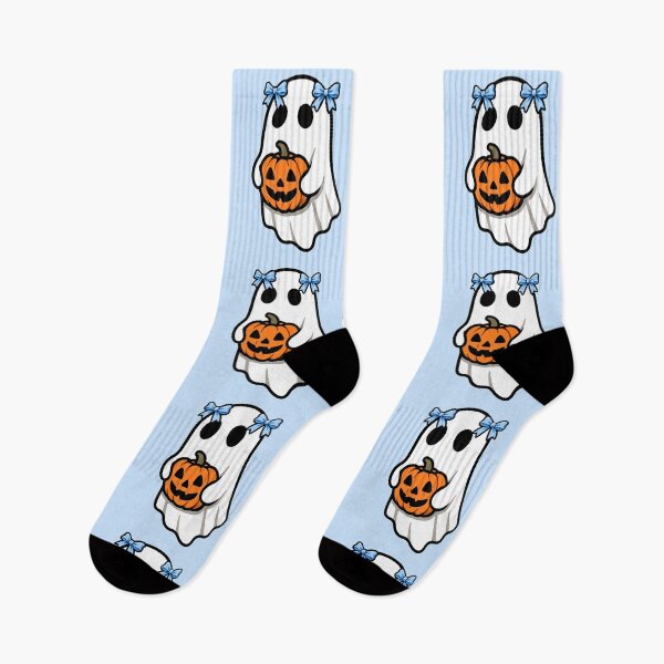 Item preview, Cute Ghost With Blue Bow designed and sold by FarieArt.