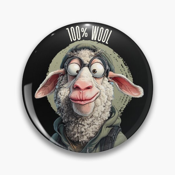 Item preview, Funny Sheep 100 Percent Wool Design for Animal Lovers designed and sold by MTJ-Mushrooms.