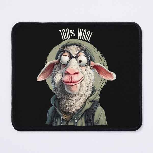 Item preview, Funny Sheep 100 Percent Wool Design for Animal Lovers designed and sold by MTJ-Mushrooms.