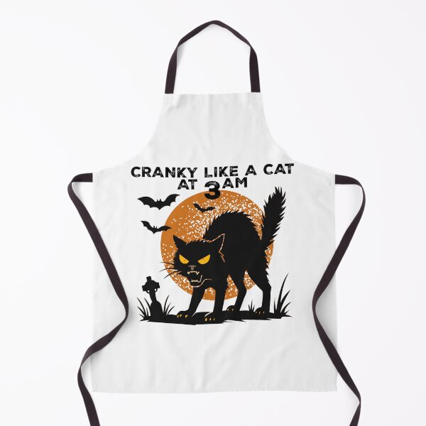 Aperçu de l'œuvre T-shirt d'Halloween drôle et grincheux comme un chat à 3 heures du matin créée et vendue par Koony House and Field.