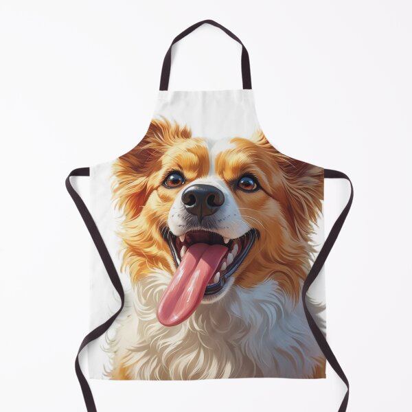 Item preview, Joyful Big-Headed Dog – Happy Pup Art designed and sold by smitke.
