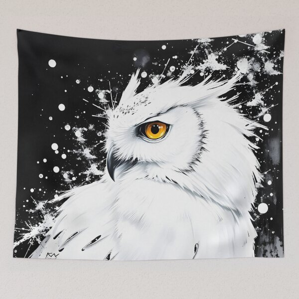 Item preview, White & black owl designed and sold by nataliakuruch.