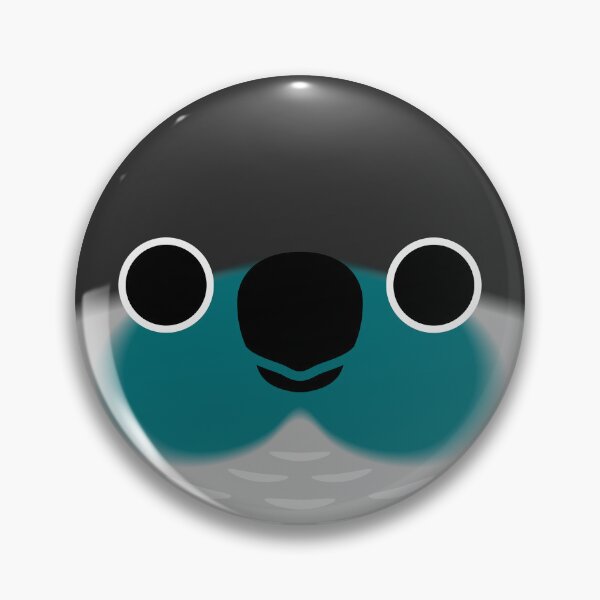 Item preview, The face of a Turquoise Green-cheeked parakeet designed and sold by INKOYADO.