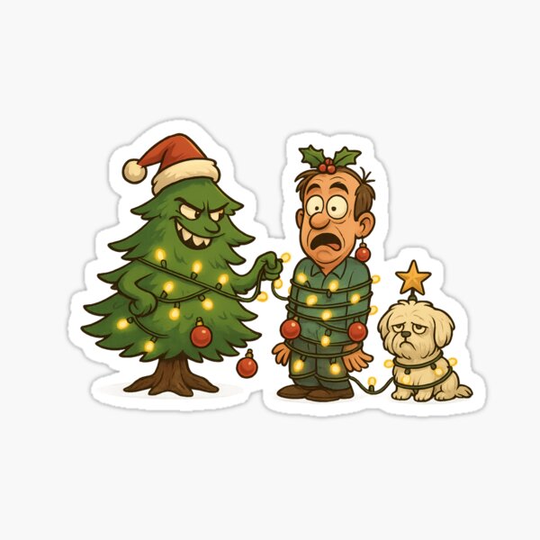 Item preview, Christmas Trees Uprising designed and sold by toonscave.