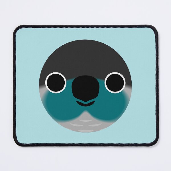 Item preview, The face of a Turquoise Green-cheeked parakeet designed and sold by INKOYADO.