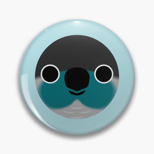 Item preview, The face of a Turquoise Green-cheeked parakeet designed and sold by INKOYADO.