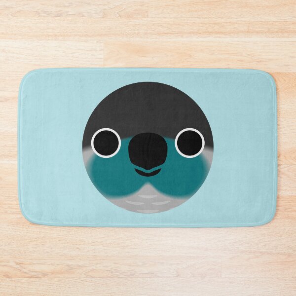 Item preview, The face of a Turquoise Green-cheeked parakeet designed and sold by INKOYADO.