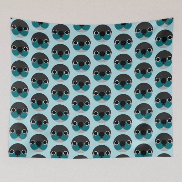 Item preview, The face of a Turquoise Green-cheeked parakeet designed and sold by INKOYADO.