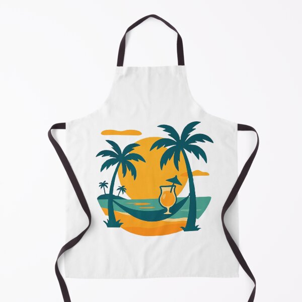 Item preview, Tropical Cocktail Sunset – Beach Hammock Summer Vibes Illustration designed and sold by DKunic.