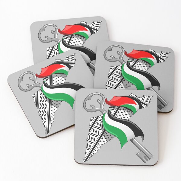 Item preview, Palestinian Flag wrapped around Palestine and Key designed and sold by BluedarkArt.