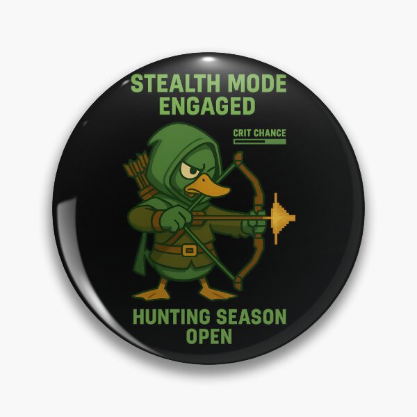 Item preview, Stealth Mode Engaged – Funny Archer Duck Gamer Shirt designed and sold by TeeTimeTreasure.