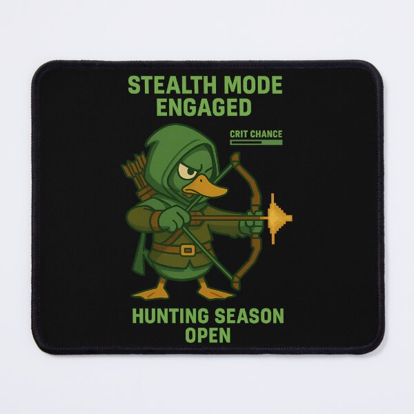 Item preview, Stealth Mode Engaged – Funny Archer Duck Gamer Shirt designed and sold by TeeTimeTreasure.