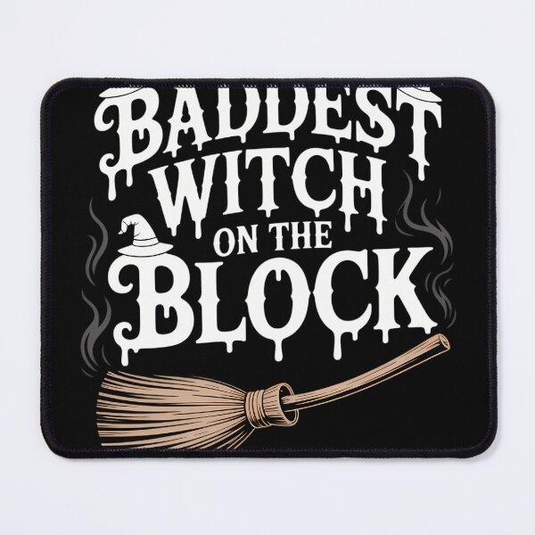 Item preview, Funny Halloween Lover Scary Quote Baddest Witch On the Block designed and sold by blueyeeti.