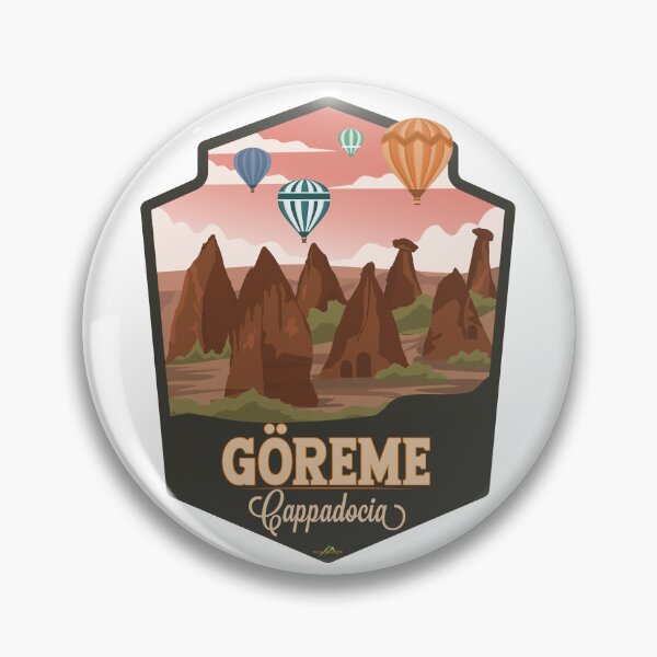 Item preview, Cappadocia Goreme Turkey Türkiye Balloon Flight Sticker T-Shirt 02 designed and sold by OuterShellUK.
