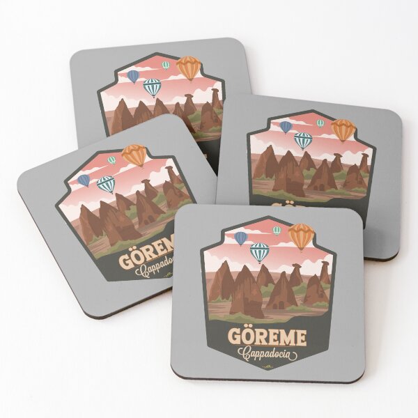Item preview, Cappadocia Goreme Turkey Türkiye Balloon Flight Sticker T-Shirt 02 designed and sold by OuterShellUK.