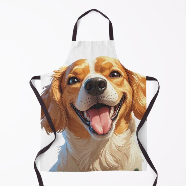 Item preview, Joyful Big-Headed Dog – Happy Pup Art designed and sold by smitke.