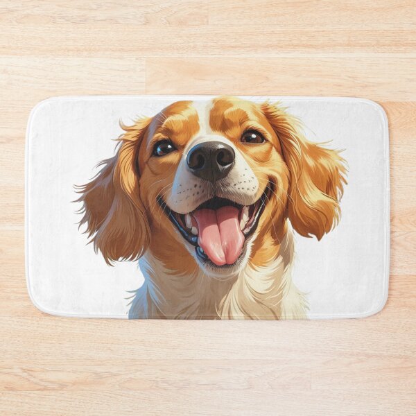 Item preview, Joyful Big-Headed Dog – Happy Pup Art designed and sold by smitke.