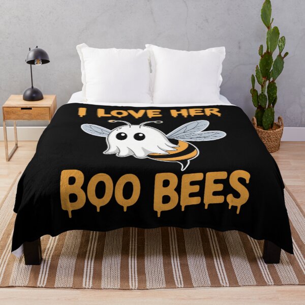 Item preview, Funny I Love Her Boo Bees Couples Halloween Day designed and sold by blueyeeti.