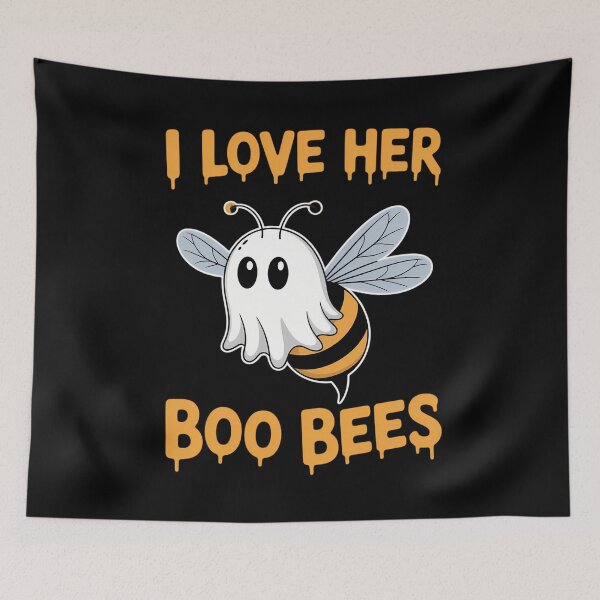 Item preview, Funny I Love Her Boo Bees Couples Halloween Day designed and sold by blueyeeti.