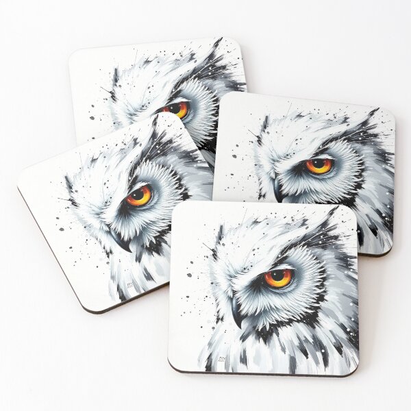 Item preview, White & black owl designed and sold by nataliakuruch.