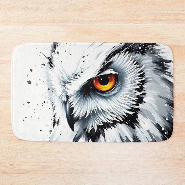 Item preview, White & black owl designed and sold by nataliakuruch.