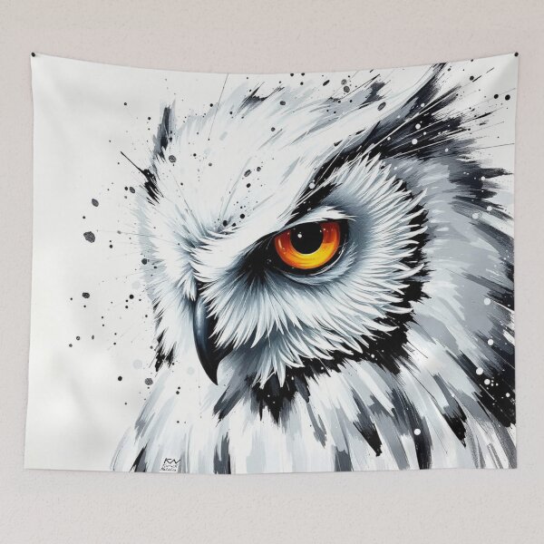Item preview, White & black owl designed and sold by nataliakuruch.