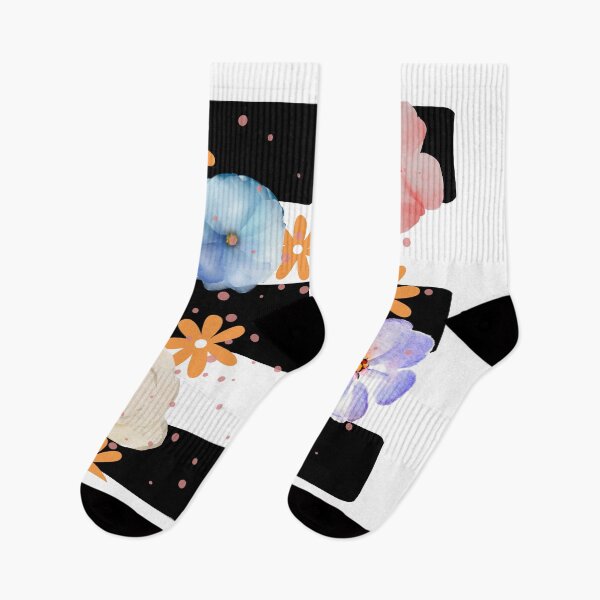 Item preview, Retro Floral Pop – Bold Stripes Meets Soft Blooms designed and sold by FASA's ART.