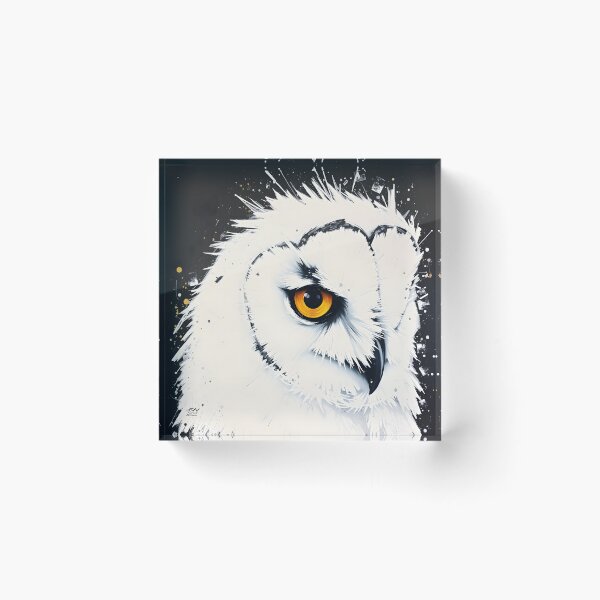 Item preview, White & black owl designed and sold by nataliakuruch.