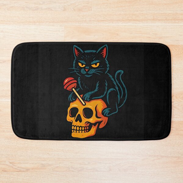 Item preview, Cat on Skull with Lollipop Pop designed and sold by Amr Siam.