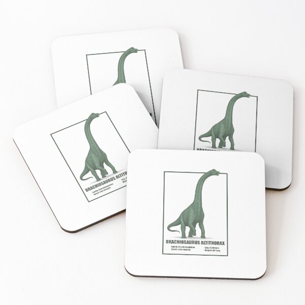 Item preview, Brachiosaurus Altithorax – Vintage Dinosaur Illustration designed and sold by SlatoMato.