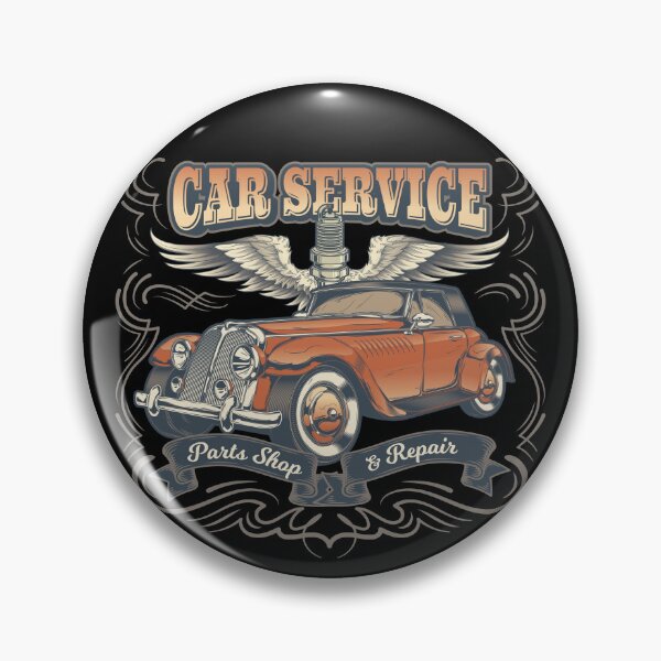 Item preview, Retro Car Service designed and sold by DCE Studio.