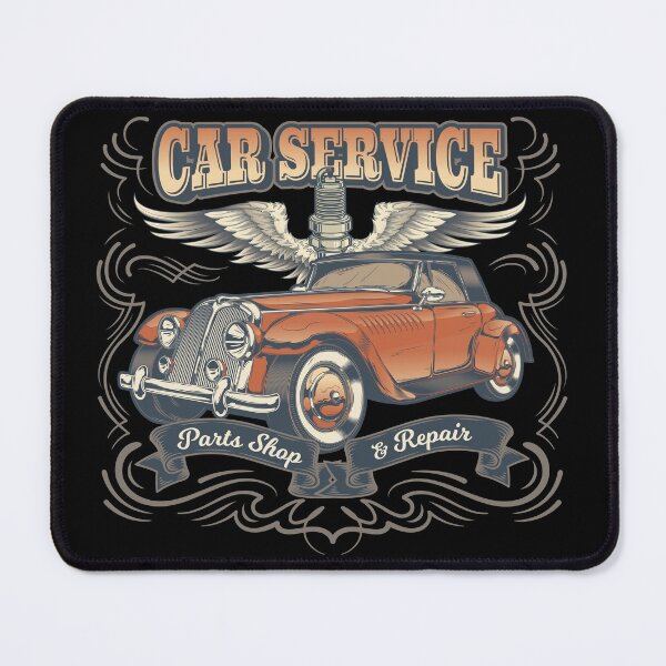 Item preview, Retro Car Service designed and sold by DCE Studio.