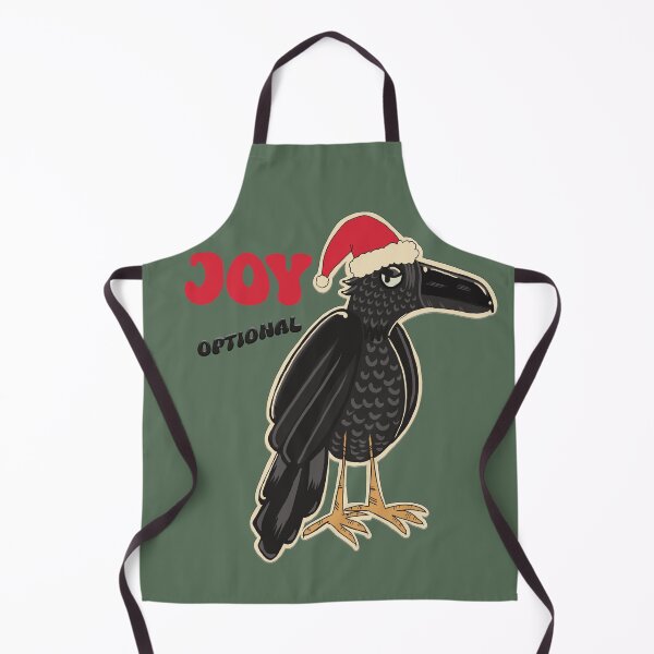 Item preview, Joy Optional – Festive Chaos Raven designed and sold by FredaLilly85.