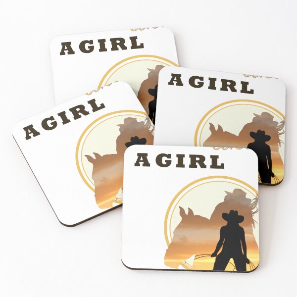 Item preview, Ride Like a Girl – Cowgirl & Horse Sunset Silhouette (Framed Version) designed and sold by Paws and Hooves.